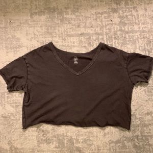 aerie real soft cropped tee